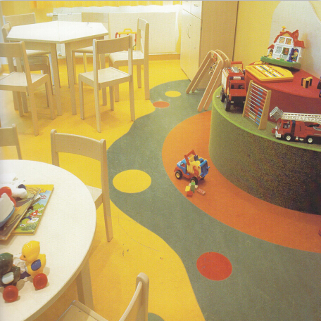 福尔波亚麻地板Marmoleum Real-幼儿园地板